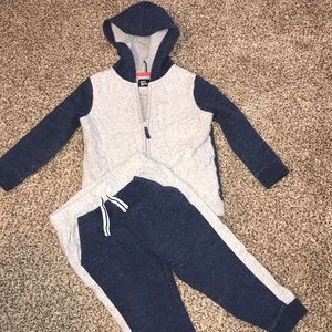 Baby bgosh matching jogging suit zip hoodie
